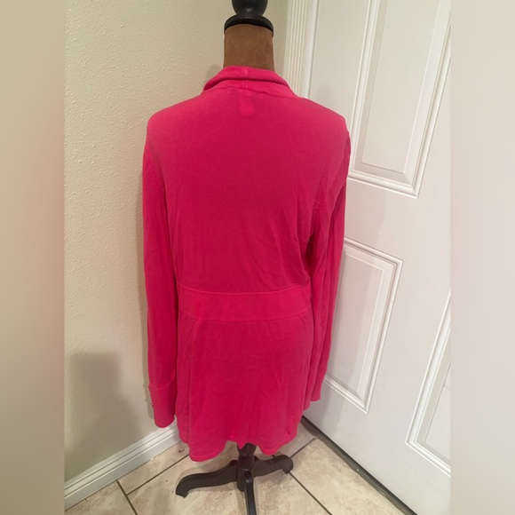 White House Black Market Fuchsia Open Front Cardigan - Picture 2 of 5